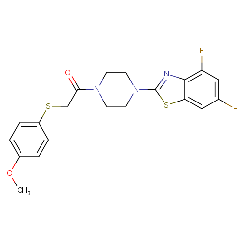 1-[4-(4,6-difluoro-1,3-benzothiazol-2-yl)piperazin-1-yl]-2-[(4-methoxyphenyl)sulfanyl]ethan-1-one