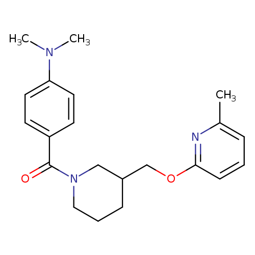 N,N-dimethyl-4-(3-{[(6-methylpyridin-2-yl)oxy]methyl}piperidine-1-carbonyl)aniline
