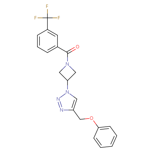 4-(phenoxymethyl)-1-{1-[3-(trifluoromethyl)benzoyl]azetidin-3-yl}-1H-1,2,3-triazole