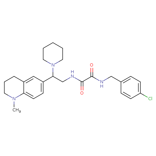 N'-[(4-chlorophenyl)methyl]-N-[2-(1-methyl-1,2,3,4-tetrahydroquinolin-6-yl)-2-(piperidin-1-yl)ethyl]ethanediamide