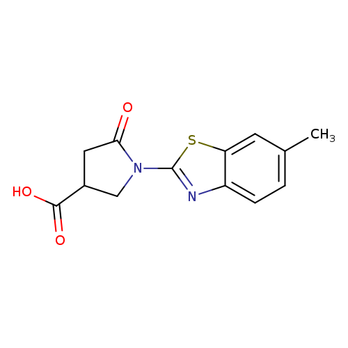 1-(6-Methyl-1,3-benzothiazol-2-yl)-5-oxopyrrolidine-3-carboxylic acid