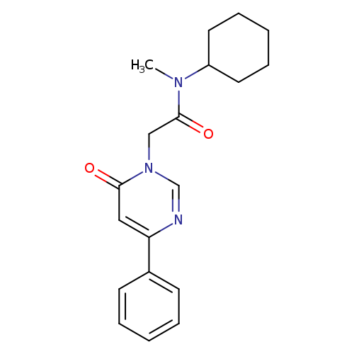 N-cyclohexyl-N-methyl-2-(6-oxo-4-phenyl-1,6-dihydropyrimidin-1-yl)acetamide