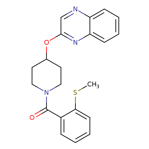 2-({1-[2-(methylsulfanyl)benzoyl]piperidin-4-yl}oxy)quinoxaline