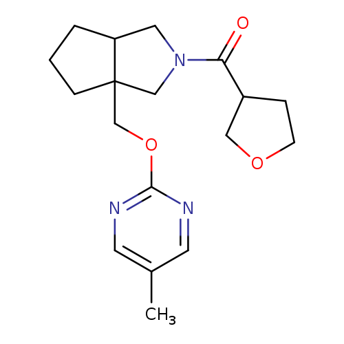 5-methyl-2-{[2-(oxolane-3-carbonyl)-octahydrocyclopenta[c]pyrrol-3a-yl]methoxy}pyrimidine