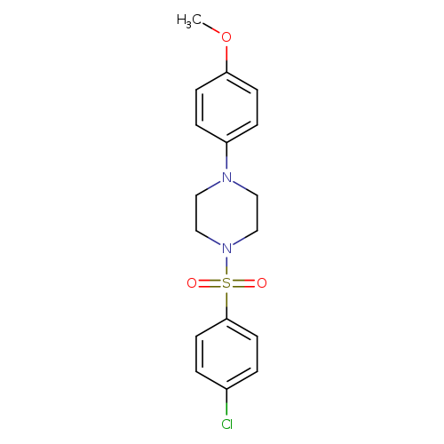1-[(4-chlorophenyl)sulfonyl]-4-(4-methoxyphenyl)piperazine