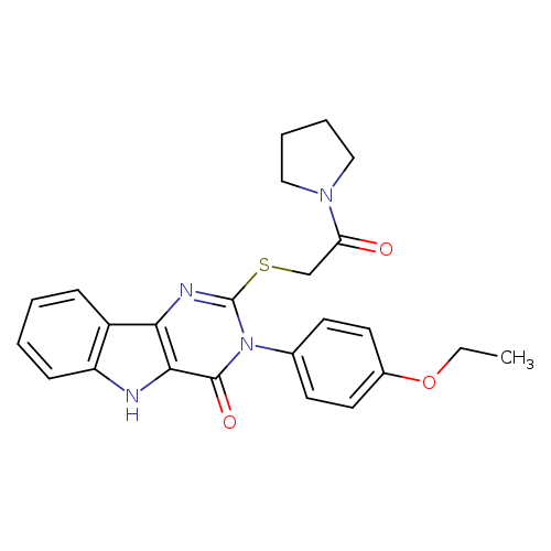 3-(4-ethoxyphenyl)-2-{[2-oxo-2-(pyrrolidin-1-yl)ethyl]sulfanyl}-3H,4H,5H-pyrimido[5,4-b]indol-4-one