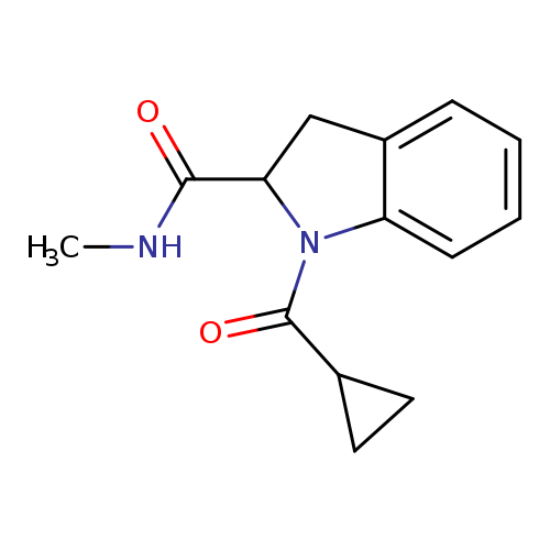 1-cyclopropanecarbonyl-N-methyl-2,3-dihydro-1H-indole-2-carboxamide