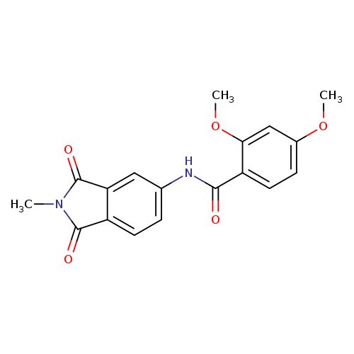 2,4-dimethoxy-N-(2-methyl-1,3-dioxo-2,3-dihydro-1H-isoindol-5-yl)benzamide