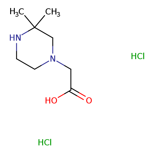 2-(3,3-dimethylpiperazin-1-yl)acetic acid dihydrochloride