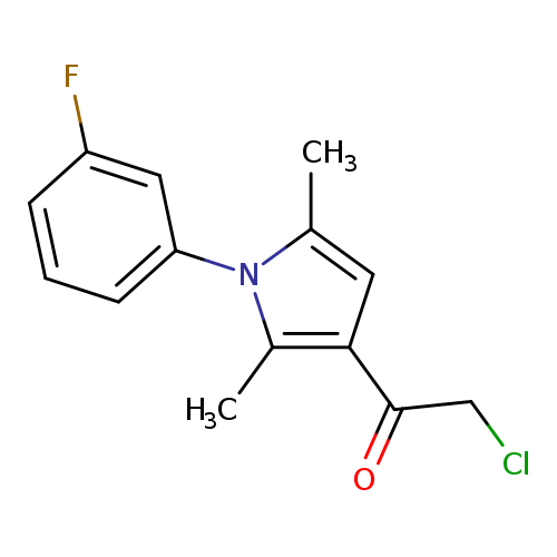 2-Chloro-1-[1-(3-fluorophenyl)-2,5-dimethyl-1h-pyrrol-3-yl]ethanone