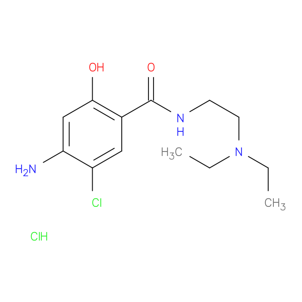 4-amino-5-chloro-N-[2-(diethylamino)ethyl]-2-hydroxybenzamide hydrochloride