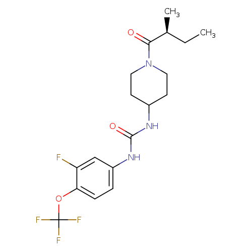 N-[3-Fluoro-4-(trifluoromethoxy)phenyl]-N'-[1-[(2S)-2-methyl-1-oxobutyl]-4-piperidinyl]urea