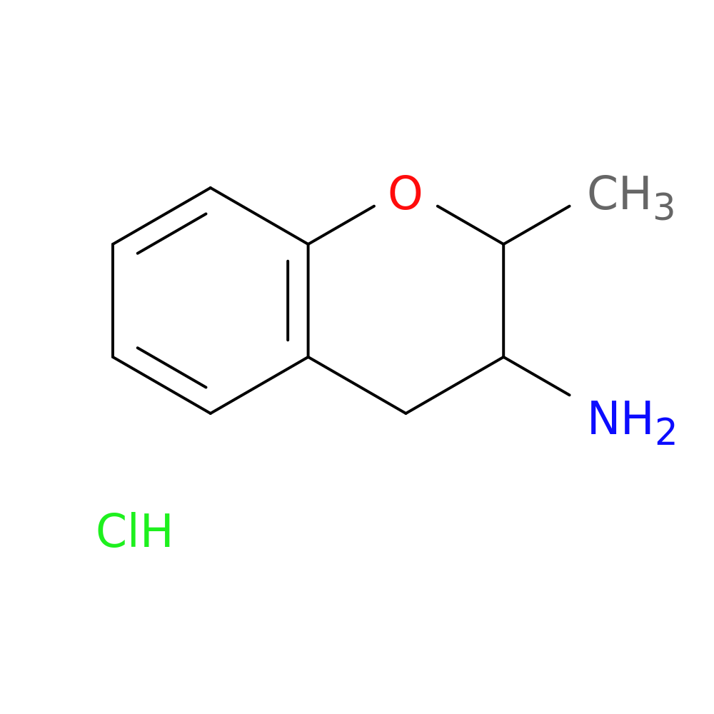 2-methyl-3,4-dihydro-2H-1-benzopyran-3-amine hydrochloride