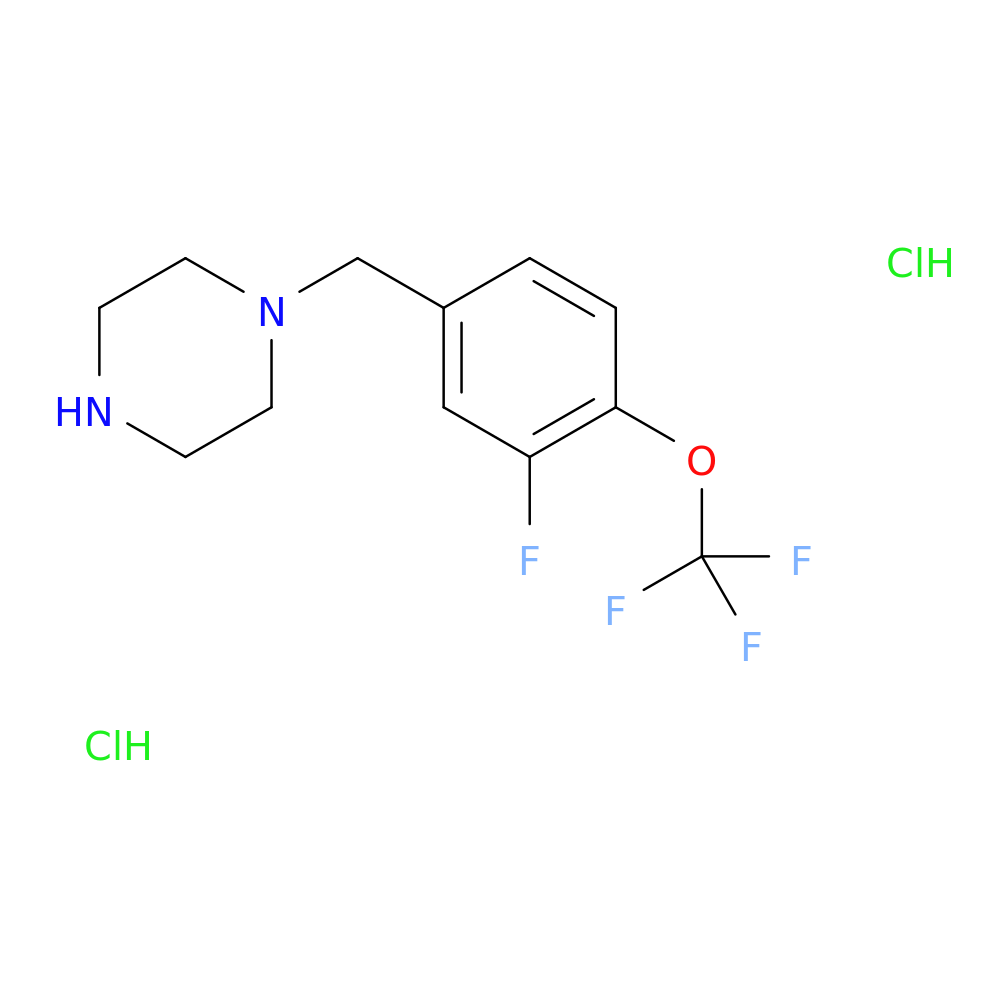 1-(3-Fluoro-4-trifluoromethoxy-benzyl)-piperazine dihydrochloride