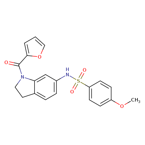 N-[1-(furan-2-carbonyl)-2,3-dihydro-1H-indol-6-yl]-4-methoxybenzene-1-sulfonamide