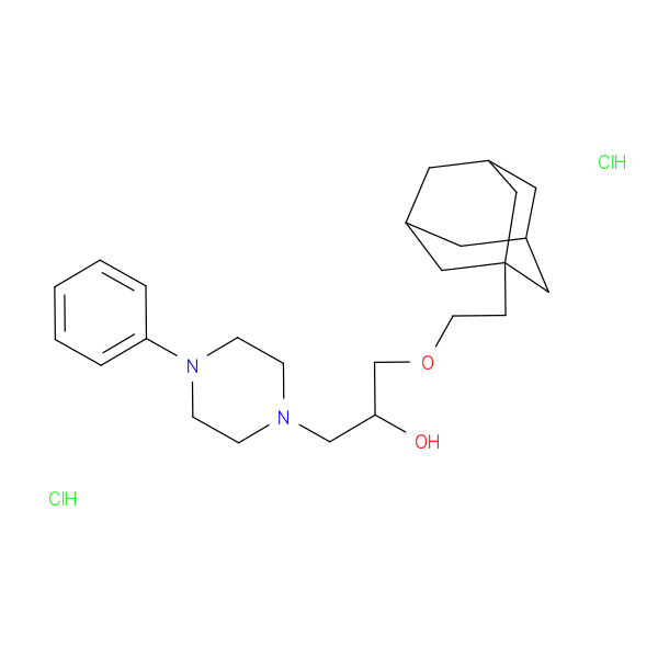 1-[2-(adamantan-1-yl)ethoxy]-3-(4-phenylpiperazin-1-yl)propan-2-ol dihydrochloride