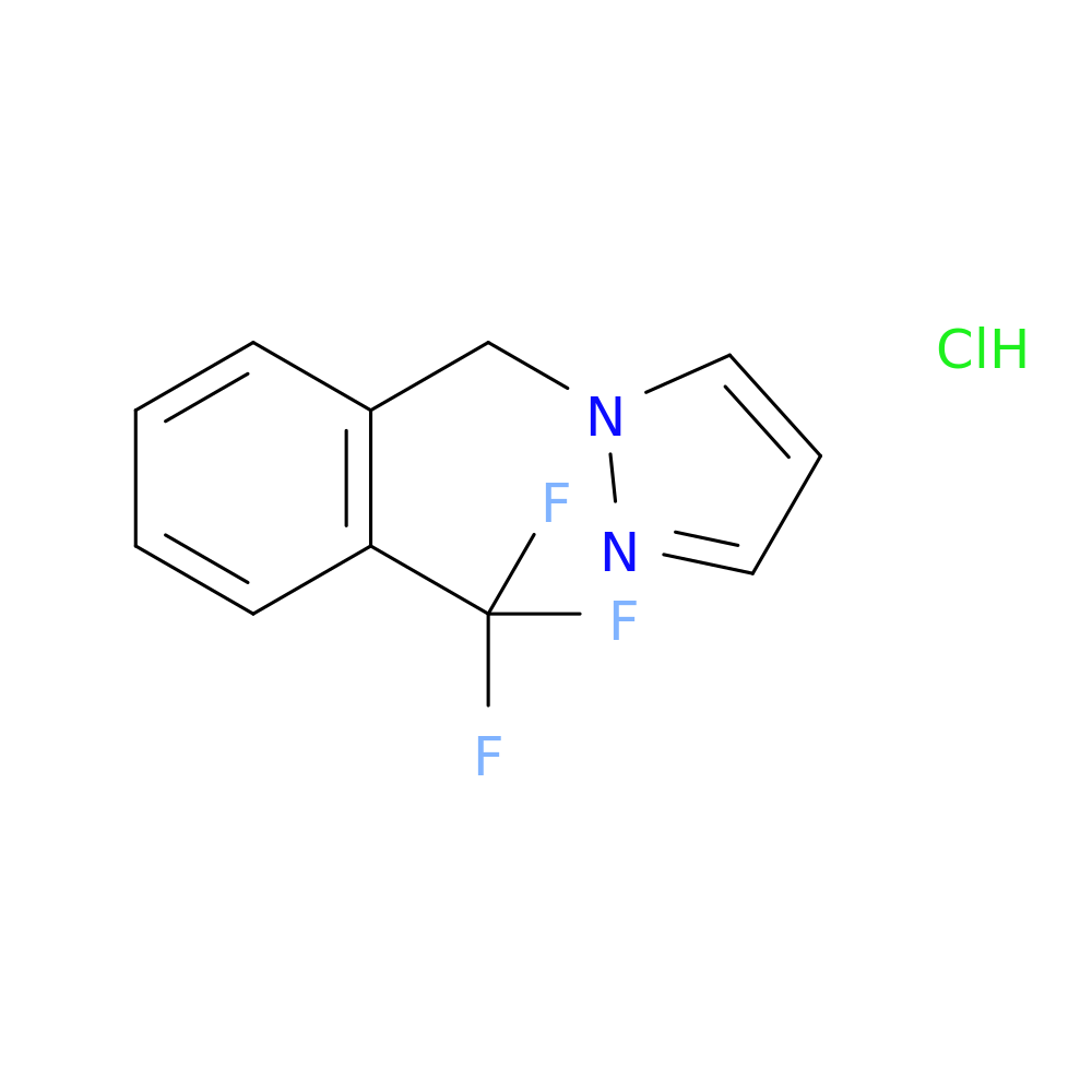 1-{[2-(trifluoromethyl)phenyl]methyl}-1H-pyrazole hydrochloride