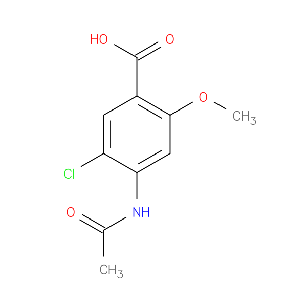 4-Acetamido-5-Chloro-2-Methoxybenzoic Acid