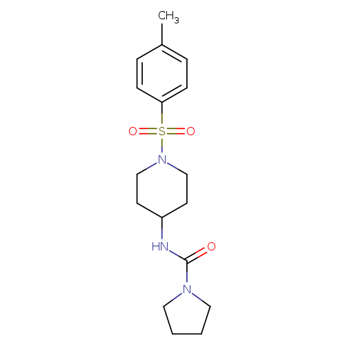 N-[1-(4-methylbenzenesulfonyl)piperidin-4-yl]pyrrolidine-1-carboxamide