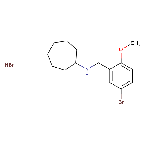 N-(5-bromo-2-methoxybenzyl)cycloheptanamine hydrobromide