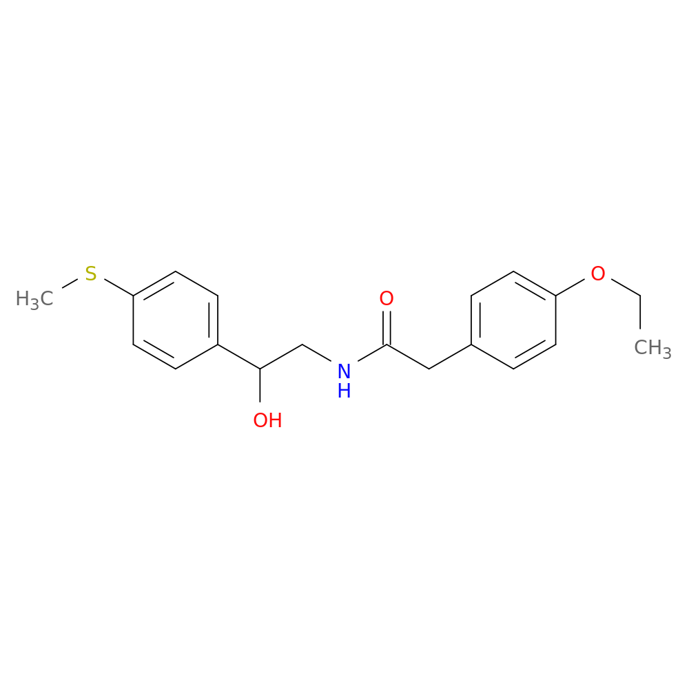 2-(4-ethoxyphenyl)-N-{2-hydroxy-2-[4-(methylsulfanyl)phenyl]ethyl}acetamide