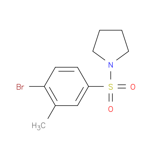 1-(4-BROMO-3-METHYLPHENYLSULFONYL)PYRROLIDINE