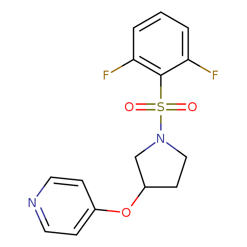 4-{[1-(2,6-difluorobenzenesulfonyl)pyrrolidin-3-yl]oxy}pyridine