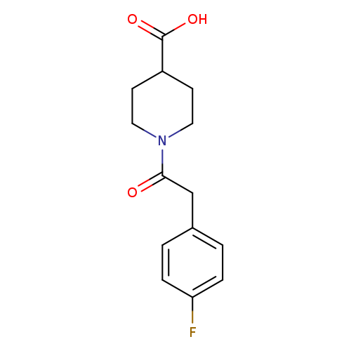 1-[(4-Fluorophenyl)acetyl]piperidine-4-carboxylic acid