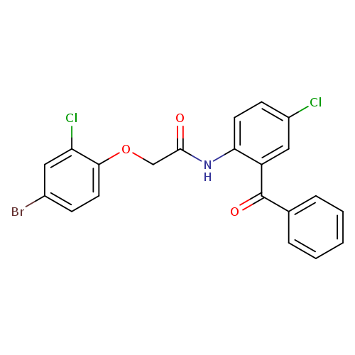 N-(2-benzoyl-4-chlorophenyl)-2-(4-bromo-2-chlorophenoxy)acetamide