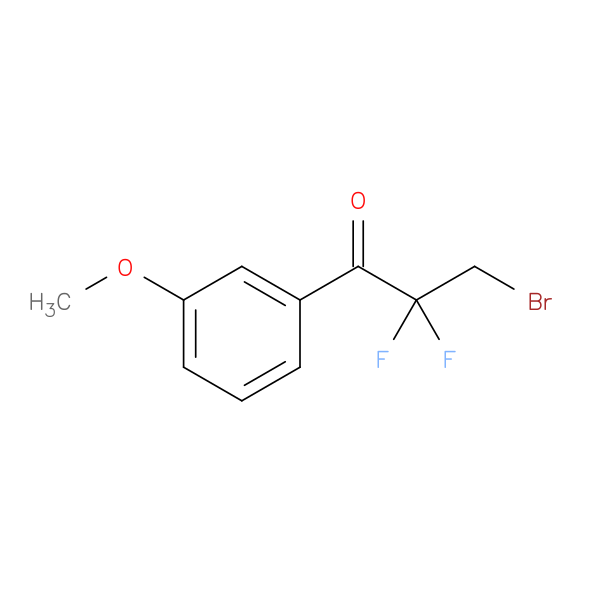 3-bromo-2,2-difluoro-1-(3-methoxyphenyl)propan-1-one