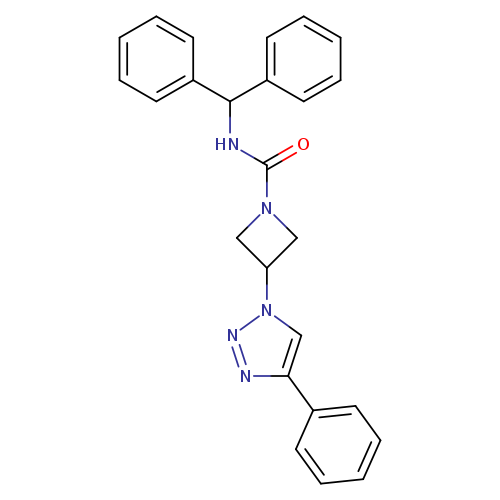 N-(diphenylmethyl)-3-(4-phenyl-1H-1,2,3-triazol-1-yl)azetidine-1-carboxamide