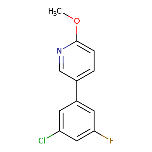 5-(3-Chloro-5-fluorophenyl)-2-methoxypyridine