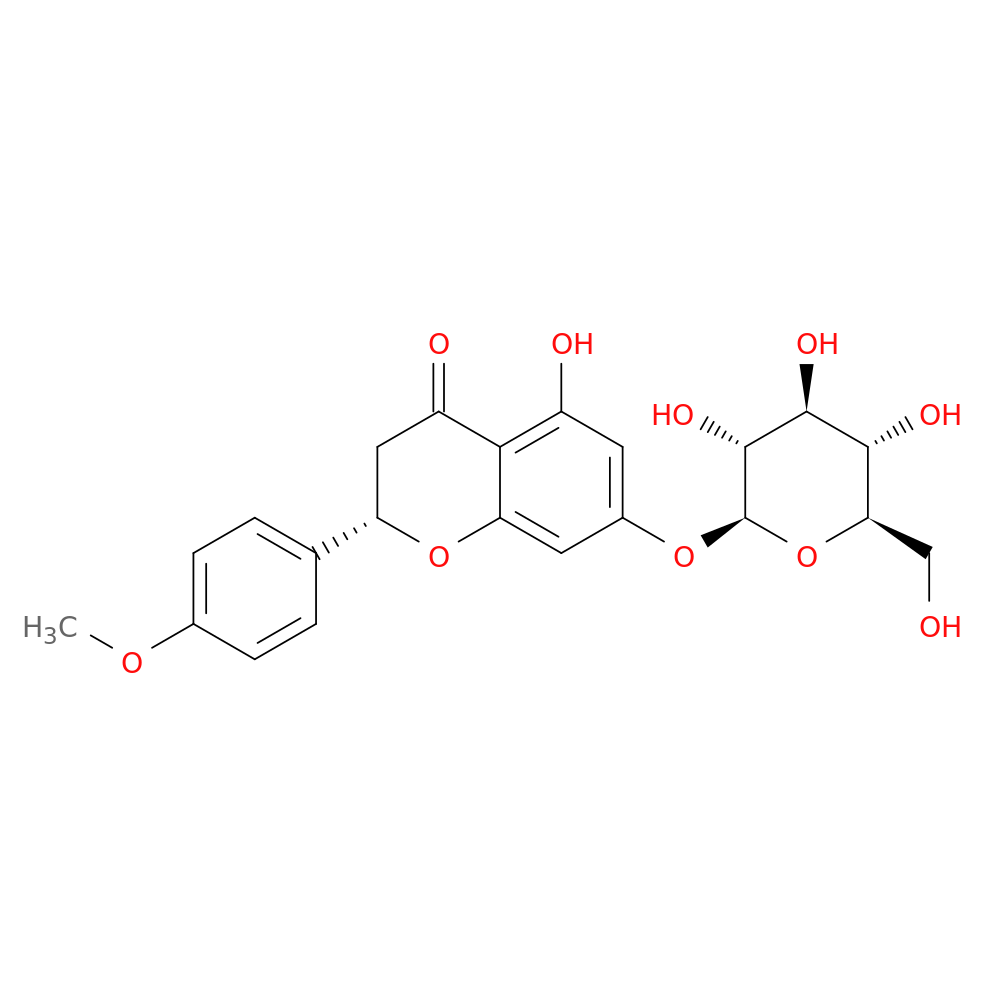 (S)-5-Hydroxy-2-(4-methoxyphenyl)-7-(((2S,3R,4S,5S,6R)-3,4,5-trihydroxy-6-(hydroxymethyl)tetrahydro-2H-pyran-2-yl)oxy)chroman-4-one