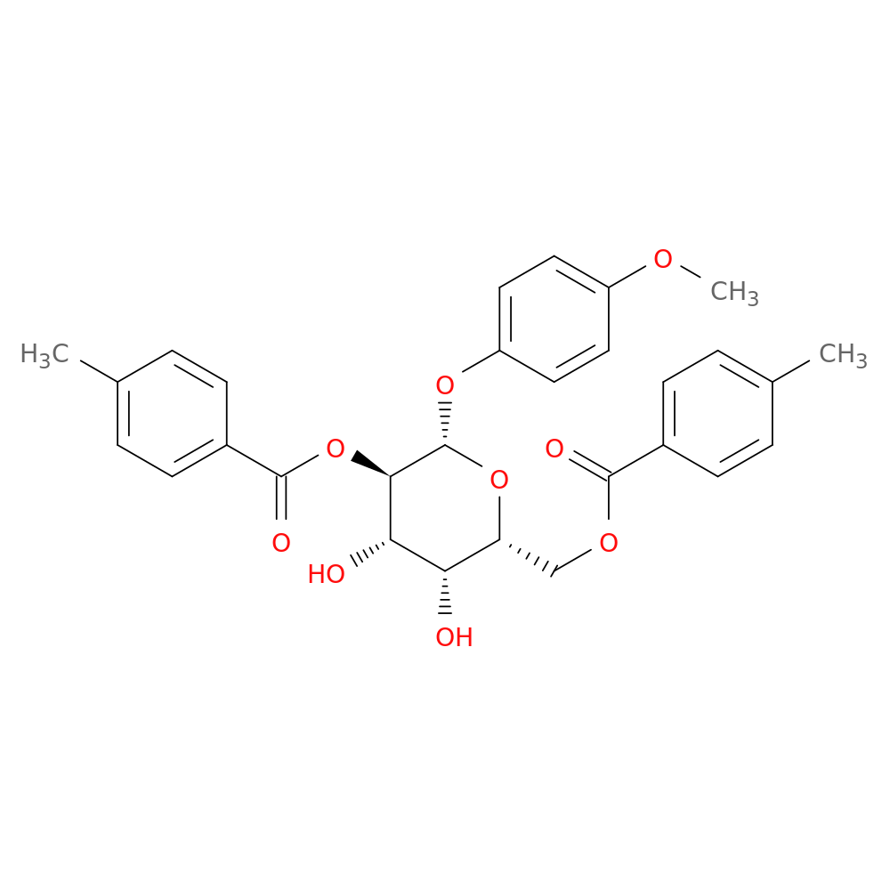 4-Methoxyphenyl 2,6-Bis-O-(4-methylbenzoyl)-beta-D-galactopyranoside