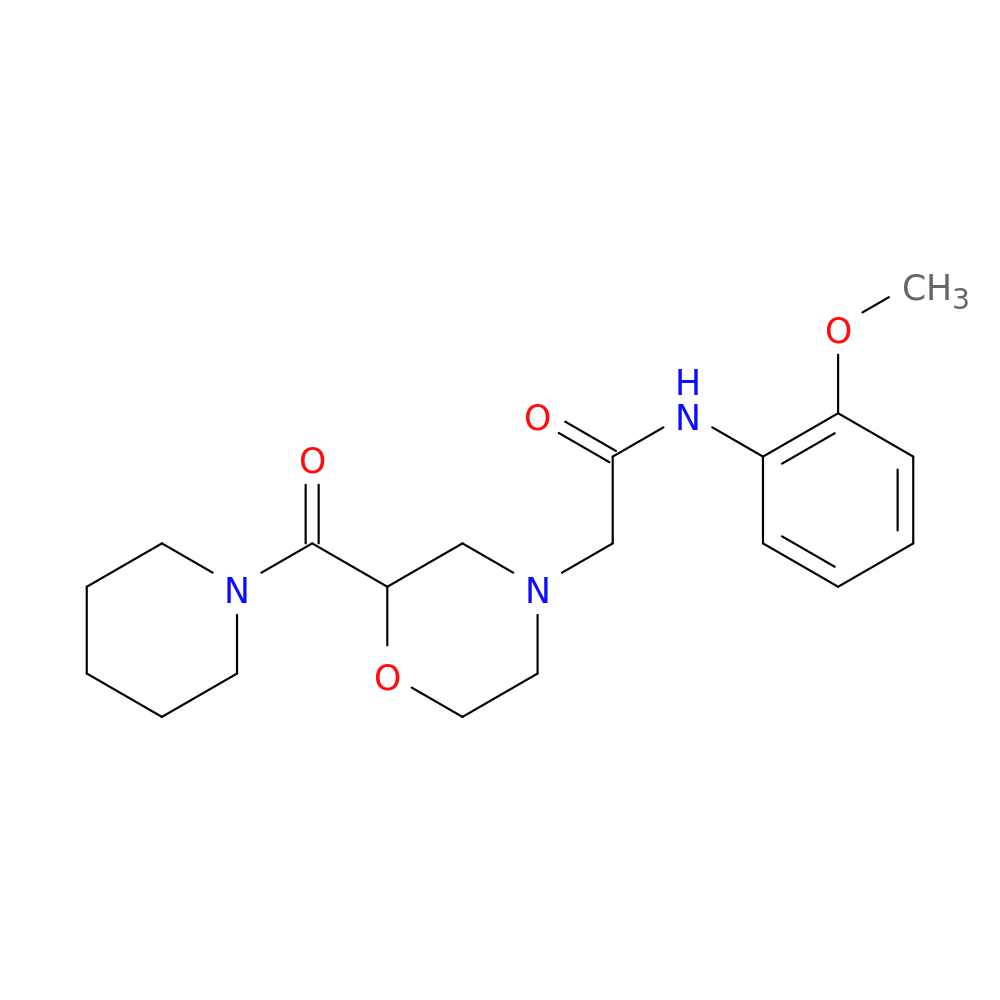 N-(2-methoxyphenyl)-2-[2-(piperidine-1-carbonyl)morpholin-4-yl]acetamide