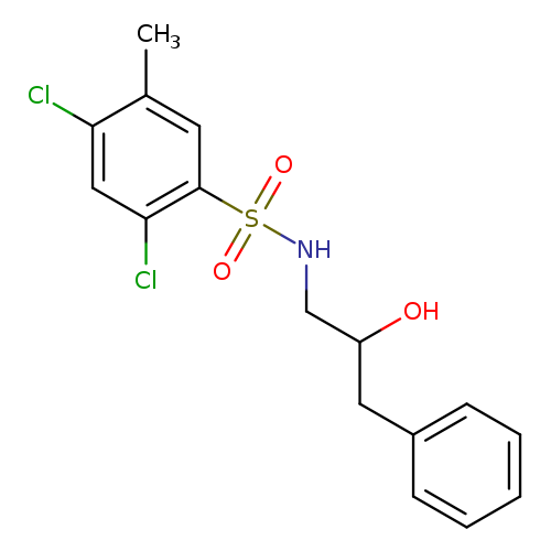 2,4-dichloro-N-(2-hydroxy-3-phenylpropyl)-5-methylbenzene-1-sulfonamide