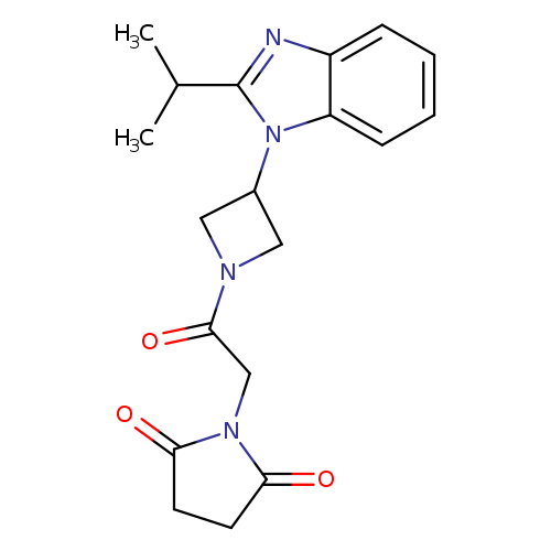 1-(2-oxo-2-{3-[2-(propan-2-yl)-1H-1,3-benzodiazol-1-yl]azetidin-1-yl}ethyl)pyrrolidine-2,5-dione