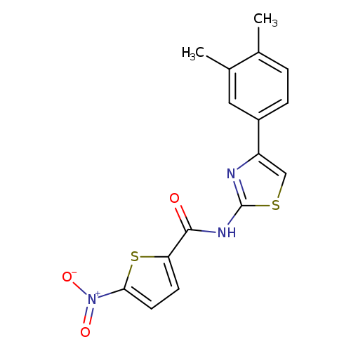 N-[4-(3,4-dimethylphenyl)-1,3-thiazol-2-yl]-5-nitrothiophene-2-carboxamide