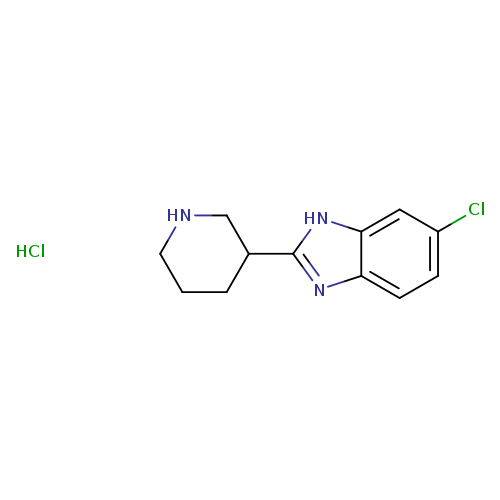 6-chloro-2-(piperidin-3-yl)-1H-benzo[d]imidazole hydrochloride