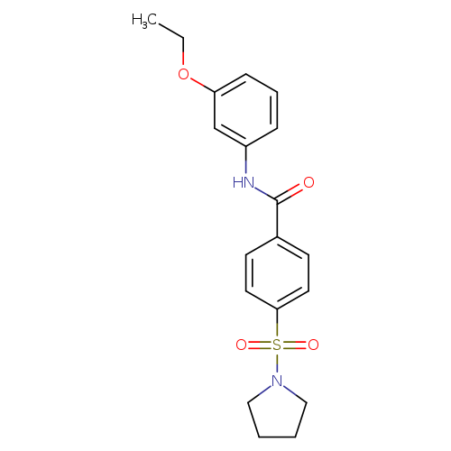 N-(3-ethoxyphenyl)-4-(pyrrolidine-1-sulfonyl)benzamide