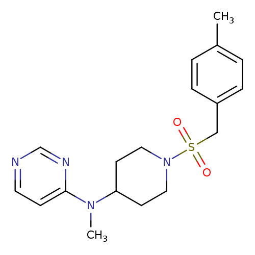 N-methyl-N-{1-[(4-methylphenyl)methanesulfonyl]piperidin-4-yl}pyrimidin-4-amine