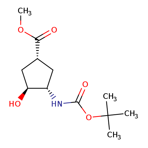 (1S,2S,4R)-N-Boc-1-amino-2-hydroxycyclopentane-4-carboxylic acid methyl ester