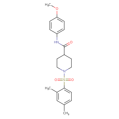 1-(2,4-dimethylbenzenesulfonyl)-N-(4-methoxyphenyl)piperidine-4-carboxamide