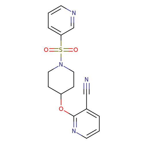 2-{[1-(pyridine-3-sulfonyl)piperidin-4-yl]oxy}pyridine-3-carbonitrile