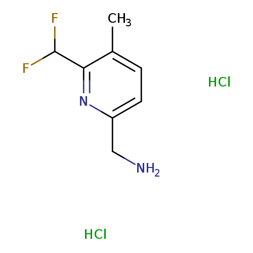 1-[6-(difluoromethyl)-5-methylpyridin-2-yl]methanamine dihydrochloride