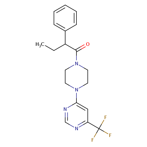 2-phenyl-1-{4-[6-(trifluoromethyl)pyrimidin-4-yl]piperazin-1-yl}butan-1-one