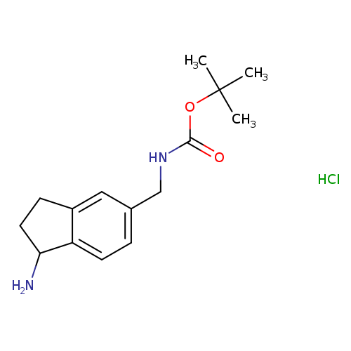 tert-butyl N-[(1-amino-2,3-dihydro-1H-inden-5-yl)methyl]carbamate hydrochloride