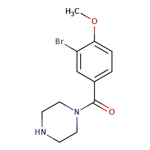 1-(3-bromo-4-methoxybenzoyl)piperazine