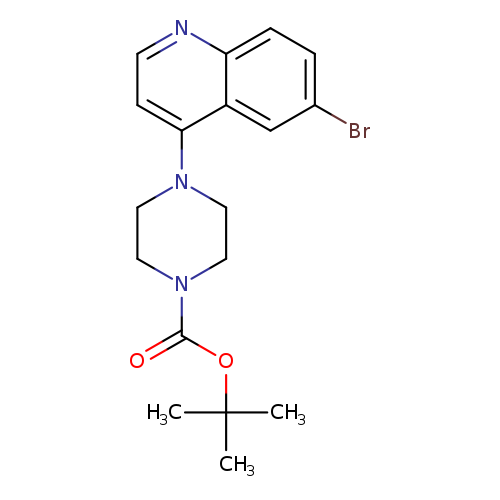 1-Piperazinecarboxylic acid, 4-(6-bromo-4-quinolinyl)-, 1,1-dimethylethyl ester