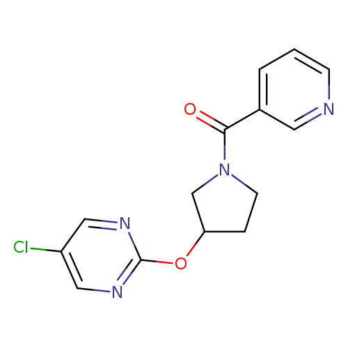 5-chloro-2-{[1-(pyridine-3-carbonyl)pyrrolidin-3-yl]oxy}pyrimidine